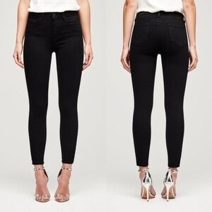 L'AGENCE Jet Black High Rise Jeans